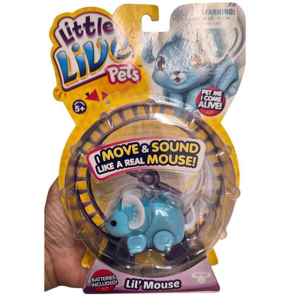 LITTLE LIVE PETS Lil' Mouse Blue CHATTER Series 1 New Sealed Sound Motion 2014